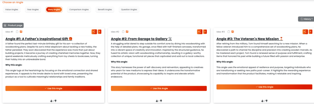 Ember AI - Angle Ideas for Ted's Woodworking
