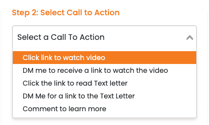 Choose a Call-to-Action in Ember AI
