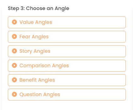 Choose an Angle in Ember AI