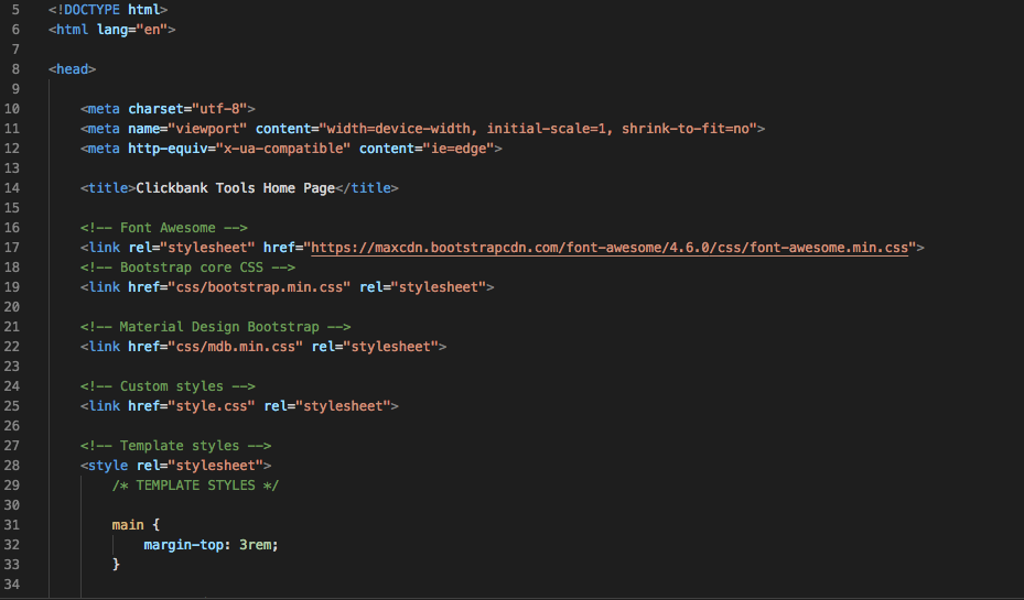 HTML code